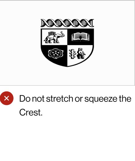 Do not stretch or squeeze the Crest.
