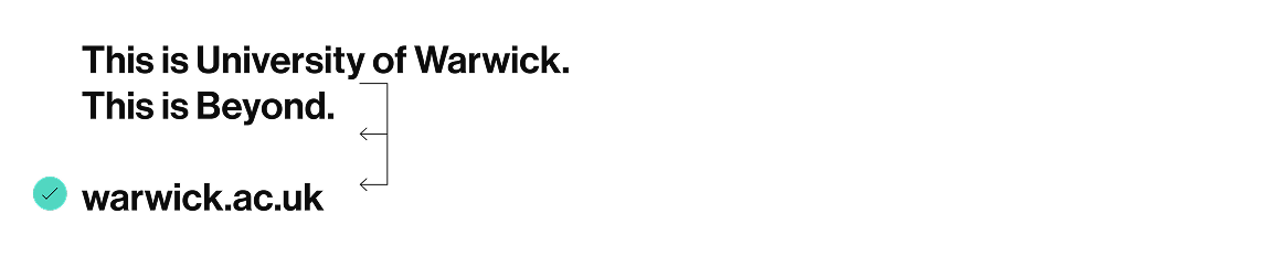 Return Spacing for Web Address: Step 3