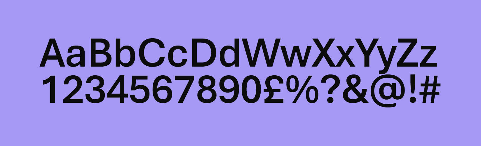 Substitute System Typeface; Aptos semibold example