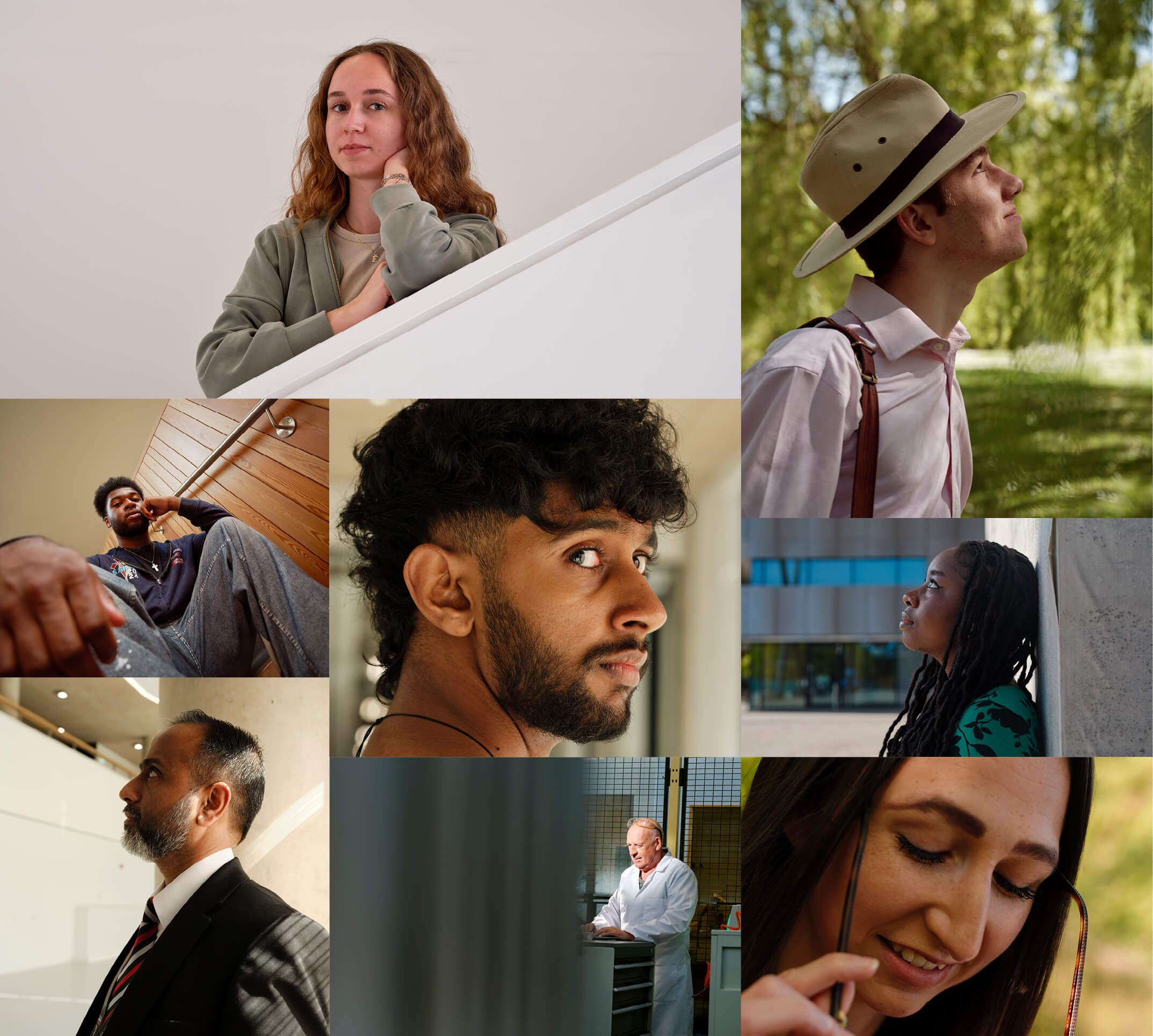 A composite image demonstrating unconventional use of photography within the people-powered everyday tier 