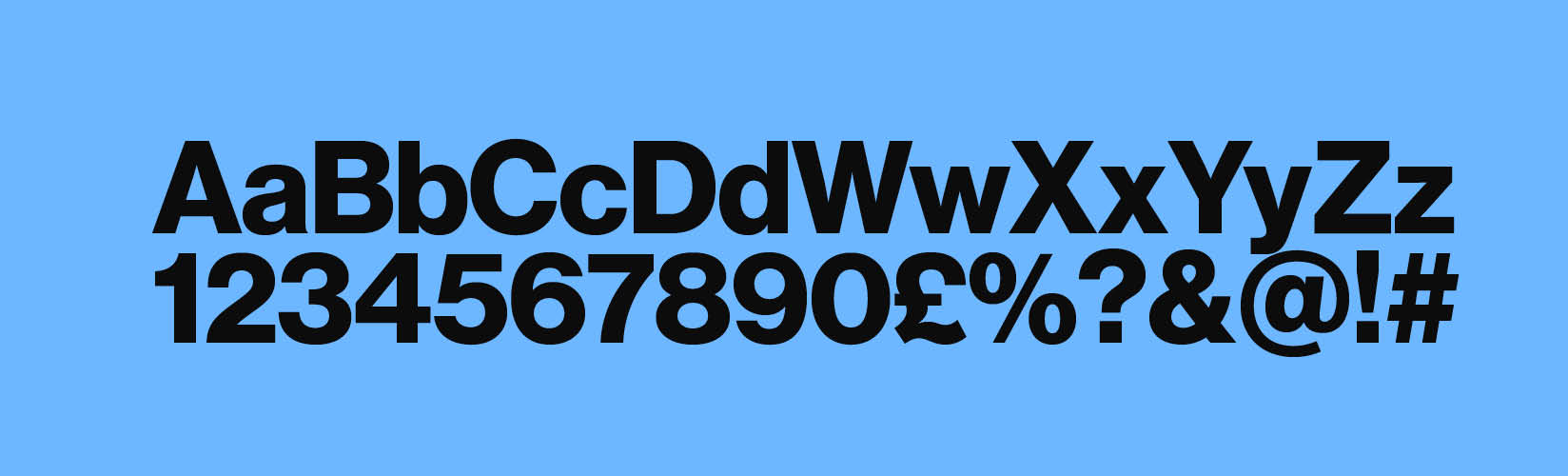 Brand Typeface Weights example: Neue Haas Grotesk 55 Bold