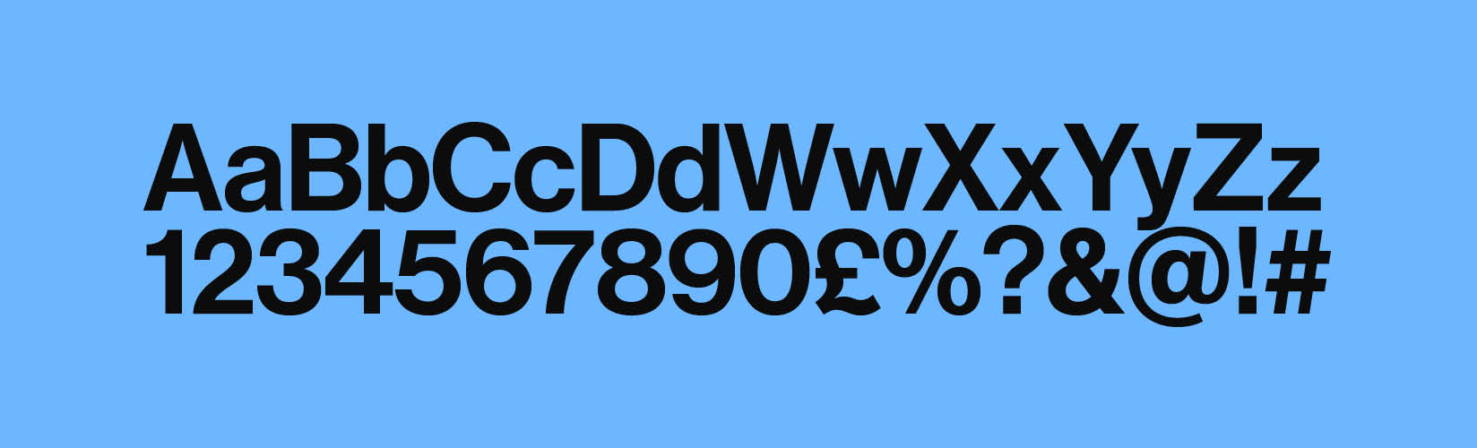 Brand Typeface Weights example: Neue Haas Grotesk 55 Bold