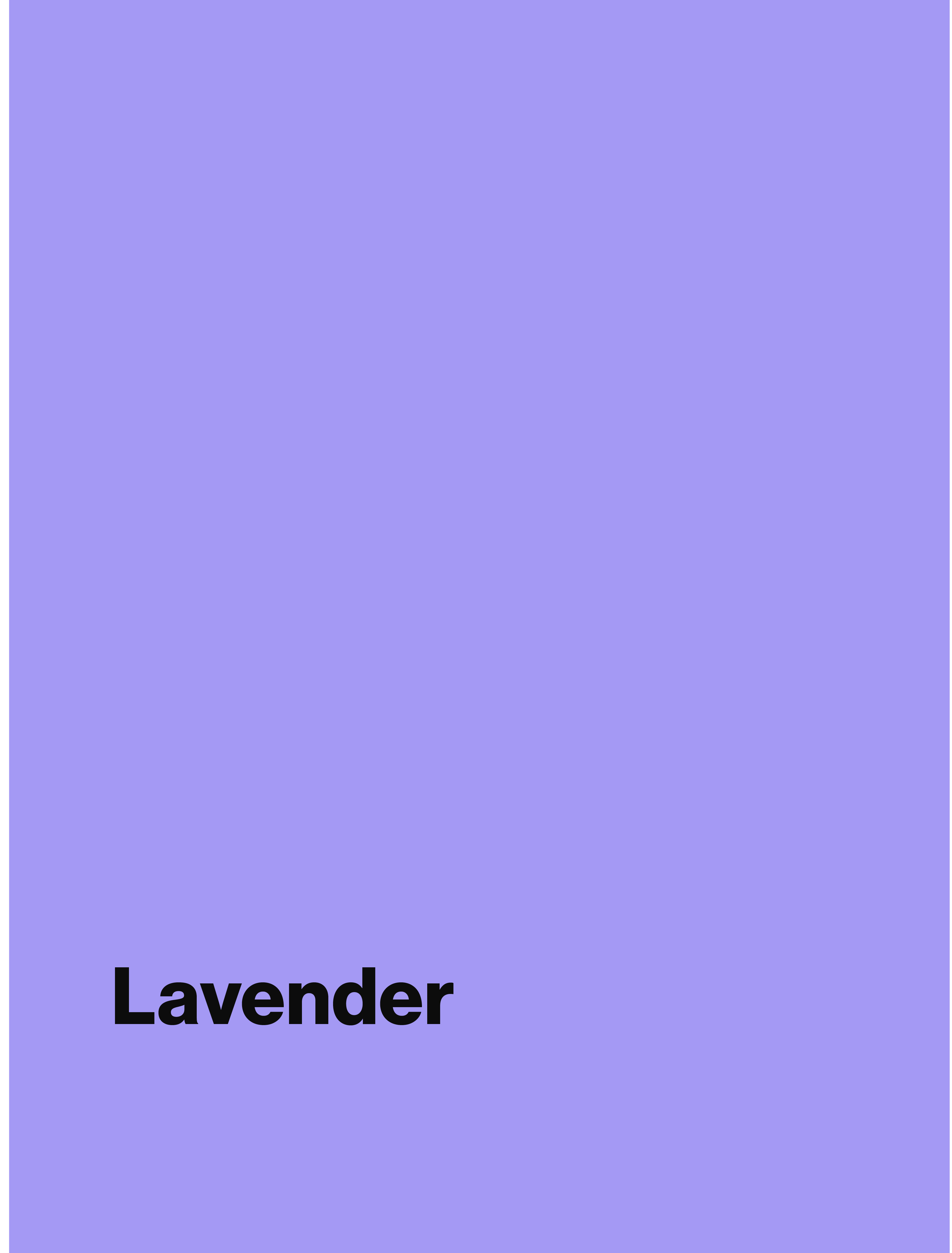 Colour: lavender
