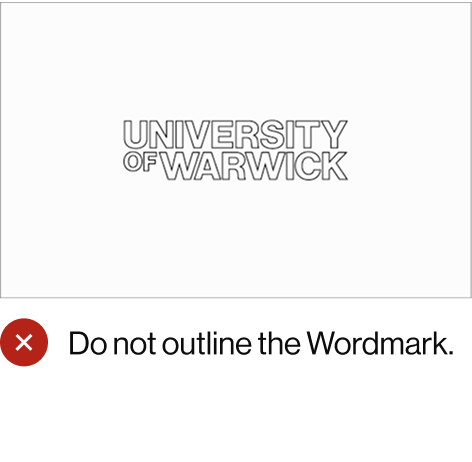 Do not outline the Wordmark.