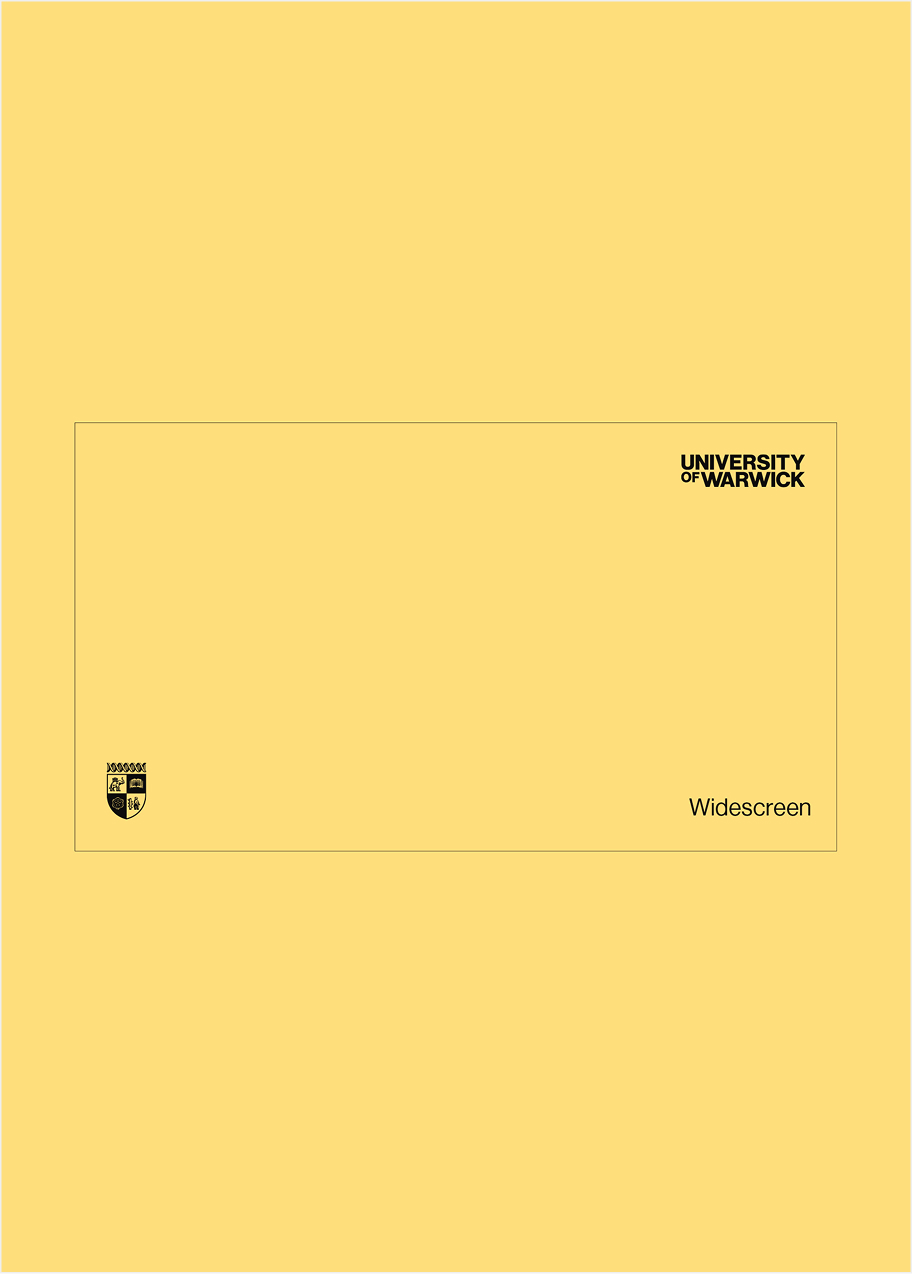 Widescreen yellow logo and wordmark.