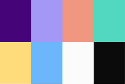 The University of Warwick colour palette. 