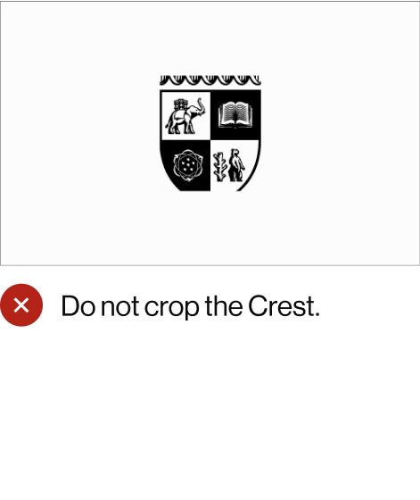 Do not crop the Crest.
