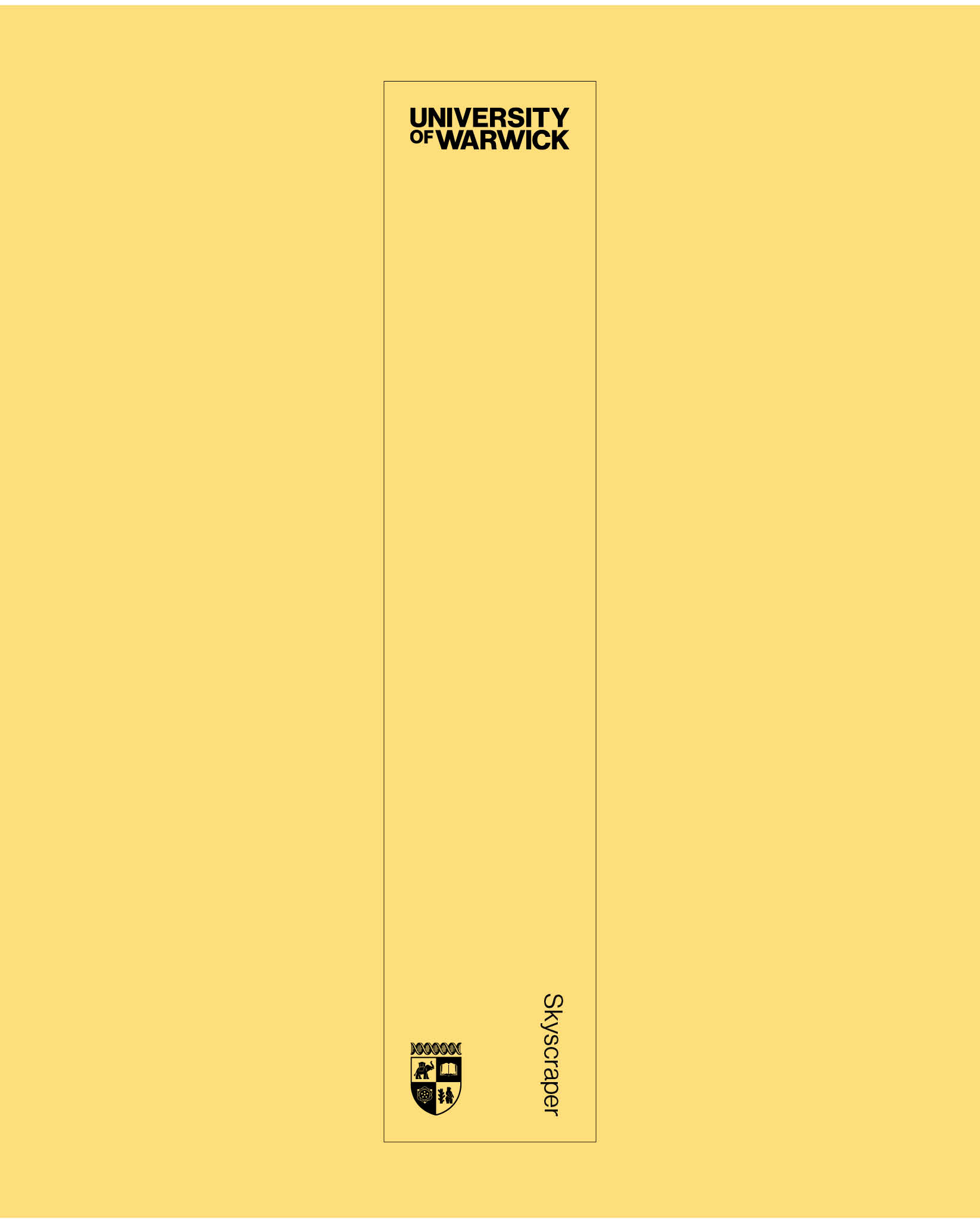 Skyscraper logo and crest placement.